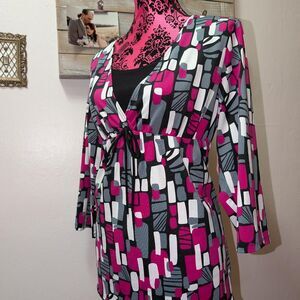 Unbranded Women's Black and Pink Blouse
